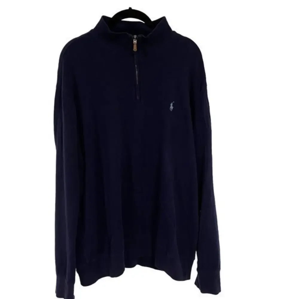 Polo Ralph Lauren Navy Blue 1/4‎ Zip Pullover Men's XL